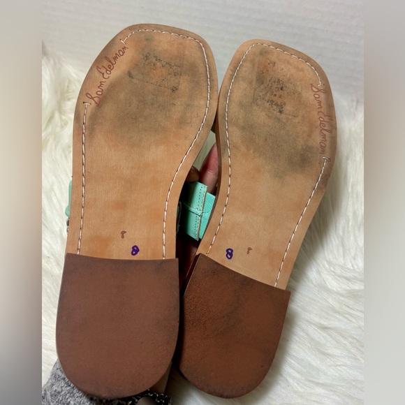 SAM EDELMAN Haydee Tiffany Green Sandals - Picture 8 of 9